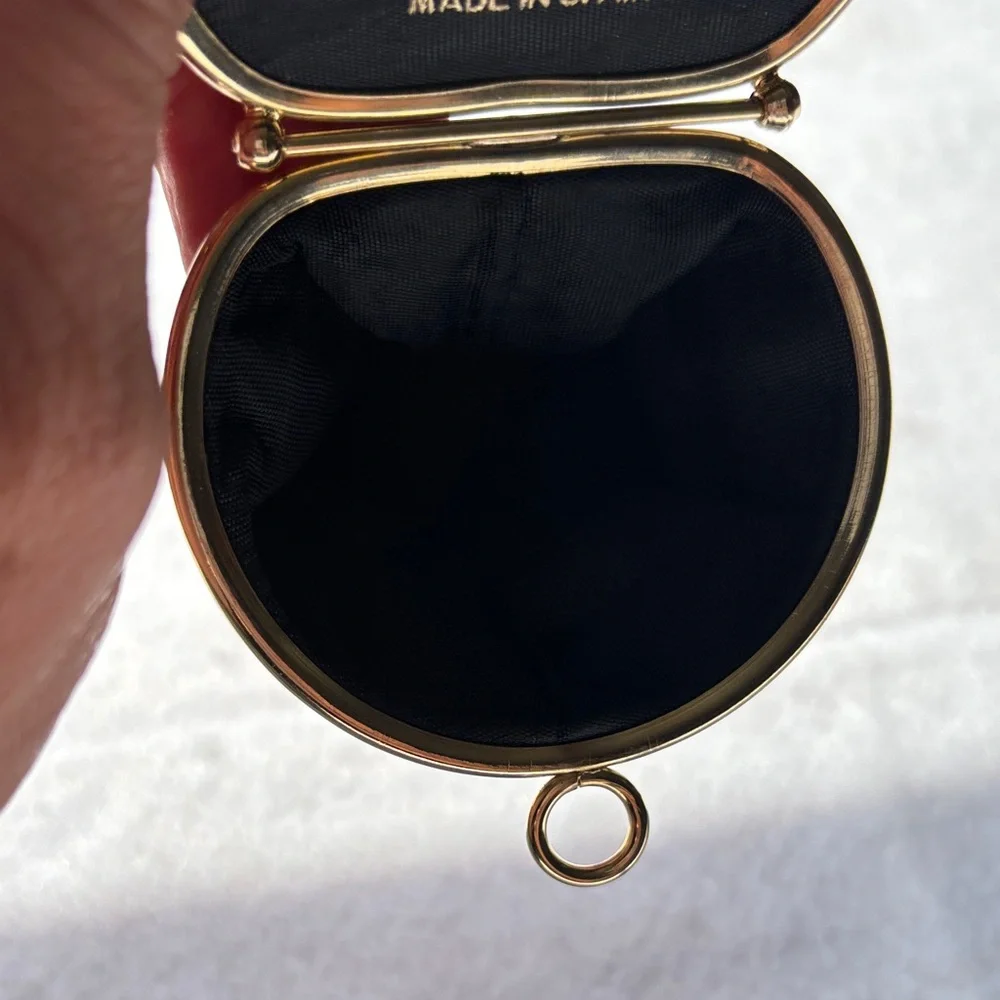 Vintage Dior Red and Gold Women's Jewelry Storage bag - Picture 6 of 16